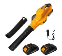 Souffleur à feuilles sans fil 3000 W + double batterie 21 V + 2 modes de vitesse + batterie Makita 18 V compatible