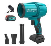 Souffleur à feuilles sans fil avec batteries 18V - Moteur 120000 tr/min, flux d'air turbo, léger et portable pour jardin, terrasse