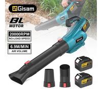 Souffleur à feuilles sans fil - Souffleur à main - Moteur sans balais - 20 000 tr/min - Système 18 V - 2 batteries incluses - Pour les feuilles, la poussière et la neige