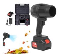 Souffleur à feuilles sans fil, turbo, 22 x 14,5 cm, vitesse variable avec batterie et chargeur, matériau compact pour pelouse, allée, terrasse, jardin, camping, neige, voiture, ordinateur