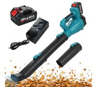 Souffleur à poussière sans fil, souffleur de feuilles de jardin avec 2 | Compatible avec batterie DeWalt, mode 6 vitesses, souffleur manuel léger pour pelouse, jardin, feuilles, poussière