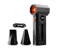 Souffleur à turbine sans fil, batterie rechargeable 8000 mAh, 1 lot de souffleur de voiture, machine à turbine portable, poignée ergonomique pour nettoyage de véhicule, détails clavier