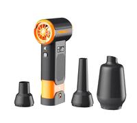 Souffleur Air sans Fil Rechargeable 200W 4 Vitesses Batterie 8000mAh pour Ordinateur - Nettoyeur Haute Pression Portatif 6 Embouts Charge Rapide Type-C for Maison