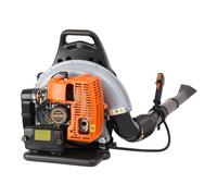 Souffleur arrière à essence, 2 temps, 63 cc, 3,6 CV, souffleur à dos refroidi par air, vitesse réglable, souffleur léger pour feuille/tissu/sable/neige