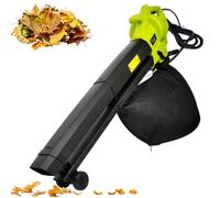 Souffleur Aspirateur Broyeur de Feuilles 3-en-1 3000W Aspirateur de Jardin | Collecteur Électrique de Feuilles Portable avec Sac de 40L et Roue Guide Rapport de Broyage 16:1
