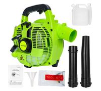 Souffleur Aspirateur de Feuilles - CREMLANK - Souffleur de feuilles thermique - VERT - deux temps - 26cc - 1CV- 750w - 90*30*25cm