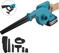 Souffleur-aspirateur électrique 2 en 1 18 V avec 2 batteries