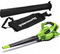 Souffleur/aspirateur - GREENWORKS - GD24X2BV - 2x24V - Sans batterie - Multifonction