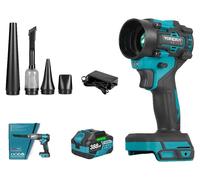 Souffleur-aspirateur, moteur sans balais, puissance de 1 200 W, 1 kit batterie