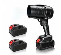 Souffleur Batterie sans Fil 21V 40000 TR/Min Moteur en Cuivre, Batterie 3000mAh x2, Autonomie 30 Minutes, Puissant pour Jardin Feuilles Nettoyage Auto Camping