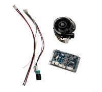 Souffleur centrifuge sans balais WS7040 12 V 24 V CC haute pression avec pilote pour la culture sans sol, l'extraction industrielle des fumées et le refroidissement (WS7040-12 V et entraînement)