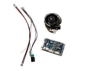 Souffleur centrifuge sans balais WS7040 12 V 24 V CC haute pression avec pilote pour la culture sans sol, l'extraction industrielle des fumées et le refroidissement (WS7040-12 V et entraînement)