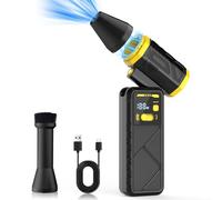 Souffleur d’air sans Fil Pliable 280 000 TR/Min, Rechargeable à Vitesse Variable, avec écran LED et Lampe Torche, pour Maison, Voiture, Atelier, Bricolage et extérieur