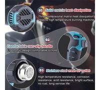 Souffleur d'air chaud, fonctionnement sans fil, température réglable, pistolet à air chaud