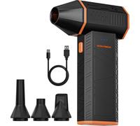 Souffleur d'air comprimé électrique - MF50 - 110 000 tr/min - Moteur sans balais - 3 vitesses - Rechargeable - Noir
