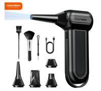 Souffleur d'air comprimé sans fil - DF100 - 150 000 tr/min - 3 vitesses - Rechargeable - Pour voiture et PC - Noir