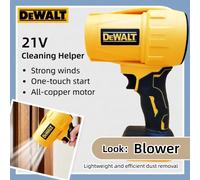 Souffleur d'air Dewalt 30000RPM sans fil, ventilateur turbo portatif, sécheur puissant, outil de soufflage de poussière rechargeable 20V (machine uniquement) no battery