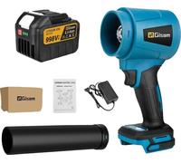 Souffleur d'air, moteur brushless, vitesse du vent élevée, 1 kit de batteries