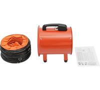 Souffleur d'air, moteur en cuivre pur 320W, tuyau en PVC de 10m, orange