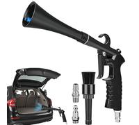 Souffleur D'Air Pour Detailing Auto - Outil Enlève-Débris De Siège | Avec Brosse Et Connecteur Dépoussiérant À Air Portatif | Pour Clavier PC Ordinateur Gadgets TV Maison Bureau Tableau Bord Bouche