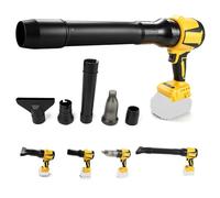 Souffleur d'air sans fil compatible avec Dewalt 18 V/20 V, 3 vitesses et aspirateur portable 38 000 tr/min 500 W sans balais pour voiture