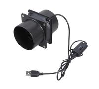 Souffleur de conduit en ligne économe en énergie de 75 mm avec contrôle à 3 vitesses, ventilation haute pression adaptée système de ventilation centrifuge à double conduit de salle de bains à effet