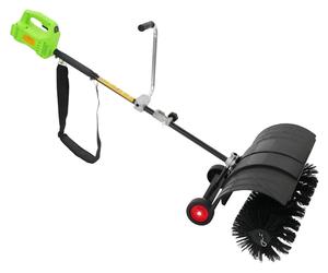 Souffleur de feuilles 1300W - 2-en-1 : souffleur de feuilles et balai-aspirateur - Fonctionnement sur batterie - 9000 tr/min - Largeur de travail de 55 cm - Sac d'accessoires - Noir