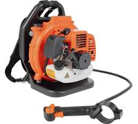 Souffleur de feuilles - À dos essence 2 temps - 42,7 cm³ - Vitesse de l'air 70 m/s - Pour la neige et la poussière - Carburateur à membrane - Noir