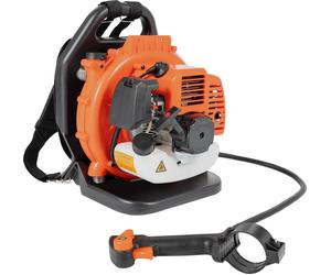 Souffleur de feuilles - À dos essence 2 temps - 42,7 cm³ - Vitesse de l'air 70 m/s - Pour la neige et la poussière - Carburateur à membrane - Noir