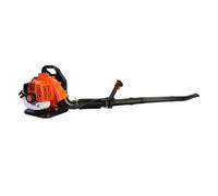 Souffleur de Feuilles à Dos Essence, Moteur 2 Temps 52, Force Vent Forte 550 CFM pour l'entretien la pelouse du Jardin, déneigement, souffleur d'air Essence avec Tube réglable et Harnais Orange