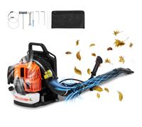 VEVOR Souffleur de feuilles à dos 63 cc 2-temps – 1110 CFM, réservoir 1,89 L – pelouse & déneigement