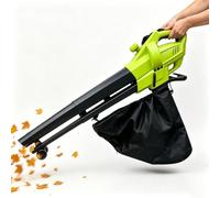 Souffleur De Feuilles De Jardin 3000 W, Broyeur sous Vide 3 en 1 | Avec sac de ramassage de 40 L, vitesse de 270 km/h et débit de 13,2 m³/min, 14 000 tr/min et rapport de broyage de 16:1(A)