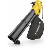 Souffleur de Feuilles Électrique Powerplus POWEG4030, 3300 W, Vitesse d'air 250 km/h, Fonction Aspirateur Broyeur