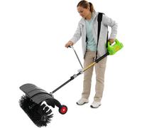 Souffleur de feuilles et aspirateur 2-en-1, nettoyeur de terrasse 1300W, brosse pour joints, brosse multifonctionnelle pour surfaces, idéale pour les feuilles, la poussière, la neige, et pour nettoyer