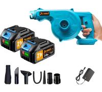 Souffleur de feuilles, fonctionnalité deux-en-un, conception ergonomique, 2 batteries