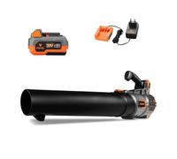 Souffleur de feuilles à batterie 20V FUXTEC FX-E1LB20 - set avec 1 batteries 4Ah et chargeur 2,4A