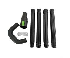 Souffleur de feuilles nettoyeur de gouttière avec adaptateur d'angle - Extension télescopique longue portée pour toiture - Système sûr de retrait des feuilles au sol