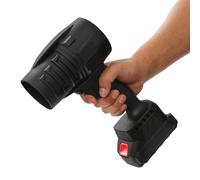 Souffleur de feuilles sans fil, 2 batteries et chargeur 550 W, souffleur à feuilles léger 25 000 tr/min, vitesse réglable pour terrasse, cour, pelouse, feuilles de nettoyage, poussière/neige, comprend