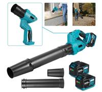 Souffleur de feuilles sans fil 2 EN 1 Souffleur turbo Souffleur à main avec 2 batteries 4,5 Ah, souffleur électrique à 5 vitesses pour le jardin, les feuilles, la poussière et la neige
