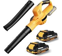 Souffleur de feuilles sans fil 21V 3000W - Puissance Turbo 150MPH, 2 Batteries - Idéal pour jardin, pelouse, nettoyage extérieur