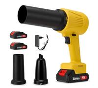 Souffleur de Feuilles sans Fil 21V 50000 TR/Min Soufflage Aspiration | 650W Soufflage et aspiration 2-en-1, 650 W et 50000 tr/min, avec batterie et chargeur pour jardin, terrasse et atelier.
