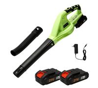 Souffleur de feuilles sans fil 3000 W - avec 2 batteries 1.5Ah - 2 vitesses - 15000r/min - Souffleur de feuilles électrique sans fil