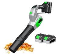 Souffleur de Feuilles sans Fil, Aspirateur Broyeur 550W | Contrôle Intelligent à 3 Vitesses, Rotation à 180°, Batterie Longue Durée, Aspirateur de Pelouse sans Fil 40000RPM