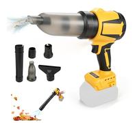 Souffleur de feuilles sans fil compatible avec batterie DEWALT 18 V 20 V, souffleur à poussière et aspirateur 2 en 1, 3 modes de vitesse en continu pour jardin, atelier, voiture, nettoyage de la neige