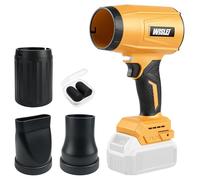 Souffleur de feuilles sans fil compatible avec batterie DeWalt 20 V (outil uniquement, pas de batterie), 800 000 tr/min Turbo sans balais jusqu'à 60 m/s, souffleur à poussière portatif de 0,7 kg pour