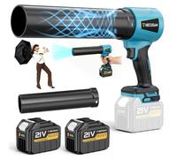 Souffleur de feuilles sans fil, moteur sans balais, 2 batteries, 40 000 tr/min