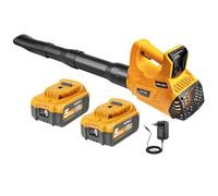 Souffleur de Feuilles sans Fil pour DeWalt 18V,2x5,5Ah Batterie e Chargeur | Souffleur Batterie Léger, 6 Vitesses Réglables, Souffleur Électrique Compact pour Feuilles, Poussière, Jardin et Maison