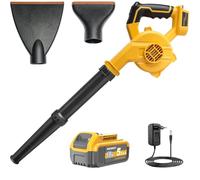 Souffleur de Feuilles sans Fil pour DeWalt avec Batterie 5,5Ah et Chargeur | Souffleur Batterie Léger,Vitesses Réglables,Souffleur Électrique Compact pour Feuilles,Poussière,Jardin et Maison