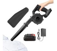 Souffleur de feuilles sans fil Rechargeable portable à deux modes | Léger souffleur de feuilles pour le jardin pour extérieur terrasse arrière-cour pelouse porche maison voiture et atelier