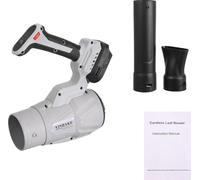 Souffleur de feuilles sans fil - Souffleur de jardin - 21V - 400W - Puissance réglable - Léger - Moteur en cuivre pur - Sans batterie - SET3